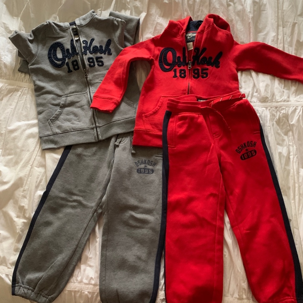 OshKosh 2 sweatsuits size 6